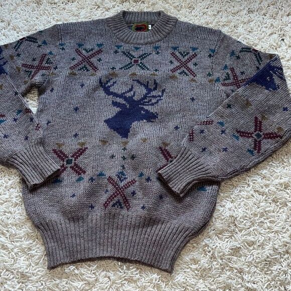 Vintage Boston Traders Sweater  100% Pure Wool  Small - Picture 1 of 14